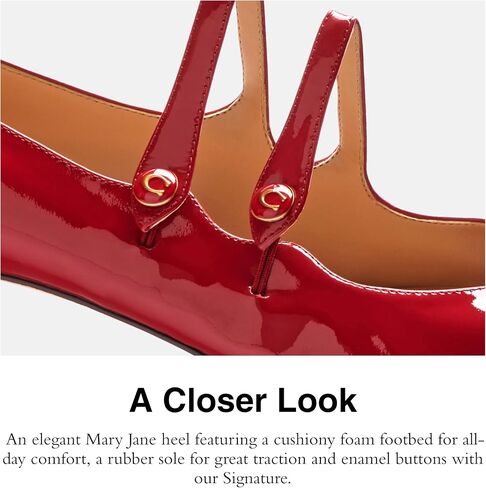 Coach Women's Angelina Mary Jane Flat in Saudi Arabia