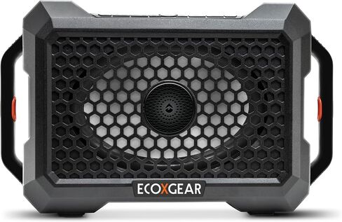 ECOXGEAR Defender صوت هائل 121 ديسيبل، مقاوم للماء (IP67)، محمول، بلوتوث 5.1، 100 وات، اتجاهين، مكبر صوت خارجي مع أضواء LED للحفلات، وقت تشغيل يزيد عن 25 ساعة (بلوط أسود) in Saudi Arabia