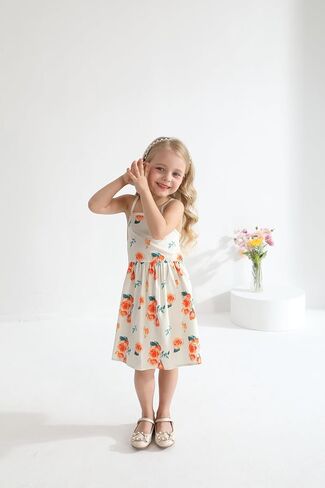 Baby Girls Floral Suspender Dress & Long-Sleeved Toddler Girl's Lovely Denim Jacket Outfit Cardigan Set in Saudi Arabia