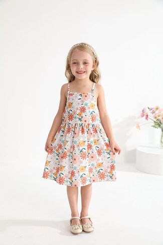 Baby Girls Floral Suspender Dress & Long-Sleeved Toddler Girl's Lovely Denim Jacket Outfit Cardigan Set in Saudi Arabia