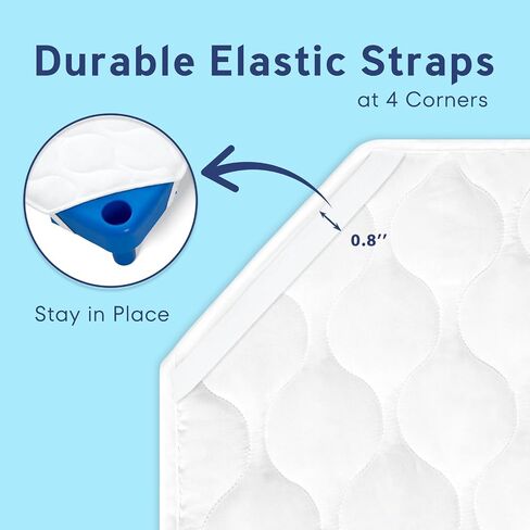Comfyanno Quilted Daycare Cot Nap Mat Only, Fits 23" x 51" Preschool Cot | Cot Not Included, Soft & Breathable, Gentle on Skin, Extra Support & Comfort for Toddler Cozy Nap Time, White in Saudi Arabia