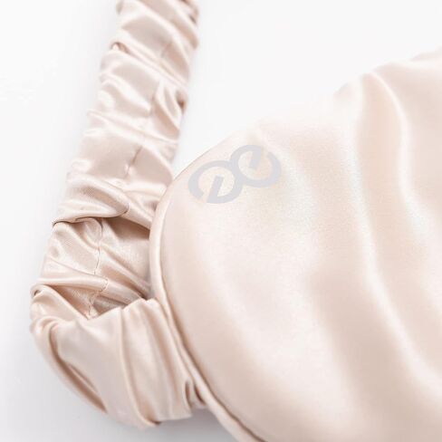 PROMEED Adjustable Pure Mulberry Silk Sleep Mask 23 Momme, 3D Contoured No-Pressure Cup Eye Mask for Sleeping, Super Soft Breathable Blindfold, Perfect Blocks Light for Sleeping (Pink) in Saudi Arabia