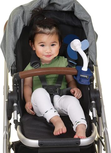 Dreambaby Portable Clip-on Baby Stroller Fan - with Soft Foam Fins - Perfect for Strollers, Cribs, Wheelchairs, Beach, Camping & Pool - Blue - Model L2365 in Kuwait