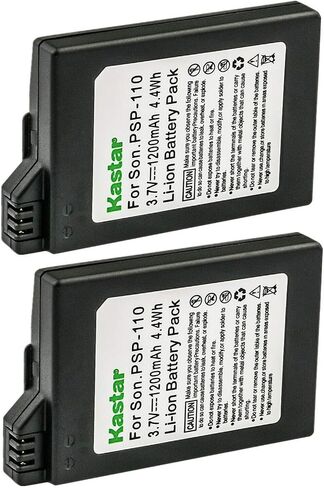 Kastar 2-Pack Battery Replacement for Sony PSP-S110, PSPS110 Battery, Sony PSP 2000, PSP 2001, PSP 2002, PSP 2003, PSP 2004, PSP 2005, PSP 2006, PSP 2007, PSP 2008, PSP 2009, PSP 2010, PSP 3000 in Saudi Arabia