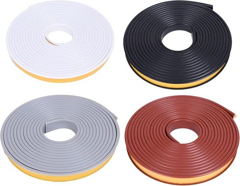 U-Shape Edge Banding, 16.4ft Self Adhesive Veneer Edging,TPE Flexible Furniture Edge Protector for Cabinet Repair Furniture Restoration (20MM, White) in Saudi Arabia