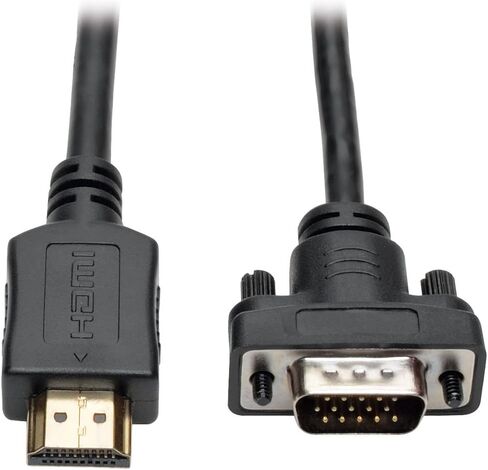 كابل محول TRIPP LITE HDMI إلى VGA Active، منخفض المستوى، ذكر إلى ذكر، 1080p @ 60 هرتز، 6 أقدام / 1.8 متر، ضمان 3 سنوات (P566-006-VGA) in Kuwait