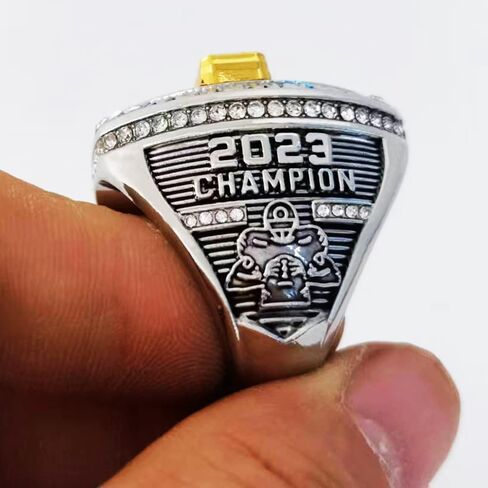 2023 Fantasy Football Championship Ring Trophy - Gold And Silver Plated | FFL Champion Ring in Saudi Arabia
