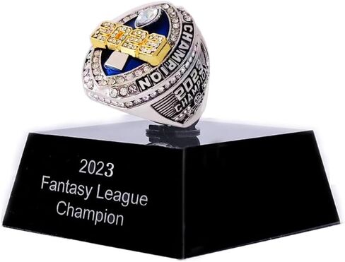 2023 Fantasy Football Championship Ring Trophy - Gold And Silver Plated | FFL Champion Ring in Saudi Arabia