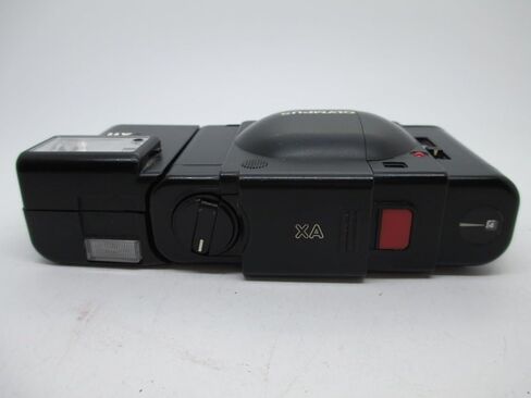 Olympus XA 35mm Film RangeFinder Camera with Flash Attached Olympus D-Zuiko 35mm f/3.5 lens and Flash Attachment (Renewed) in Saudi Arabia
