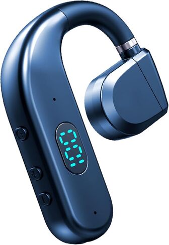 One Ear Headset Open Ear Air-Bone Conduction Headphones Wireless Bluetooth Headset Earpiece with Microphone for Cell Phones 30H Playtime Air-Bone Conducting Ear Piece Earphones for Sports Work in Saudi Arabia