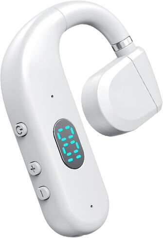 One Ear Headset Open Ear Air-Bone Conduction Headphones Wireless Bluetooth Headset Earpiece with Microphone for Cell Phones 30H Playtime Air-Bone Conducting Ear Piece Earphones for Sports Work in Saudi Arabia