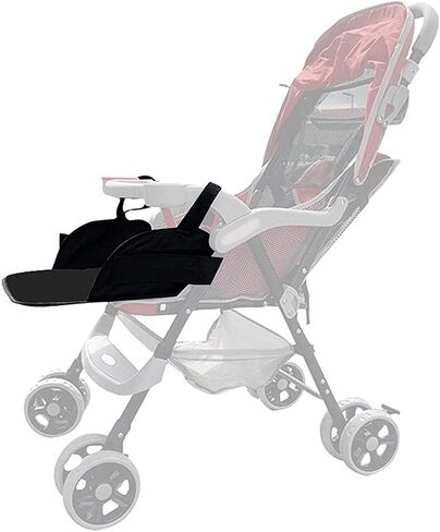 Baby Stroller Footrest, Black Lightweight Adaptable Foot Support Accessory for Baby Pushchair (Black) in Saudi Arabia