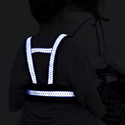 Child Motorcycle Safety Harness for Kids Reflective Anti-Fall Bike Motorcycle Back Seat Safety Belt Adjustable Harness Leash with Added Padding on Shoulders Waist for Cycling Riding Age 2-12Yrs in Saudi Arabia