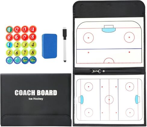 لوحة تدريب هوكي الجليد، لوحة تدريب التكتيكات المغناطيسية مع قلم، لوحة إستراتيجية قابلة للمسح، ملحقات أدوات معدات التدريب للتدريب والتدريس in Kuwait