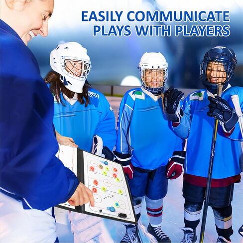 لوحة تدريب هوكي الجليد، لوحة تدريب التكتيكات المغناطيسية مع قلم، لوحة إستراتيجية قابلة للمسح، ملحقات أدوات معدات التدريب للتدريب والتدريس in Kuwait