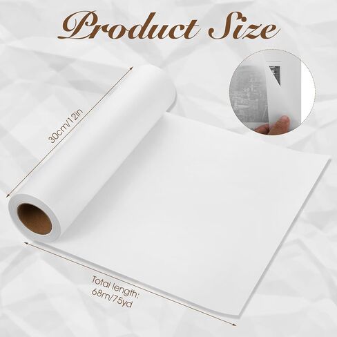 Tracing Paper Roll 12in x 25yd, White Trace Paper Pattern Paper Translucent Tracing Paper for Sewing, Drawing, Sketching, Gift Wrapping in Saudi Arabia