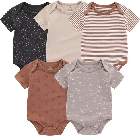 Baby Bodysuit and Pant Set 10-pcs Cotton Soft Newborn Boy Girl Clothes Outfits in Kuwait