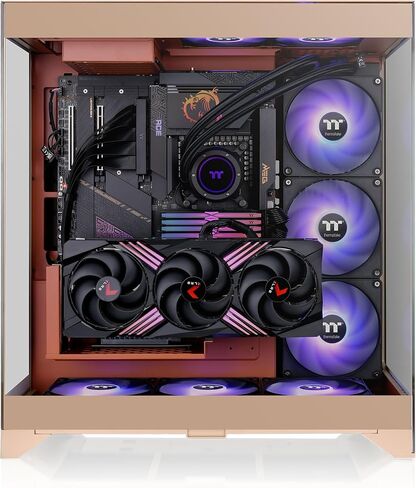 CTE E550 TG Gravel Sand Mid Tower ATX Case; 3 Tempered Glass Panels; Hidden-Connector Motherboard Support; Three-Way VGA Installations; Dual Chamber Design; CA-1Z8-00MGWN-00; 3 Year Warranty in Saudi Arabia