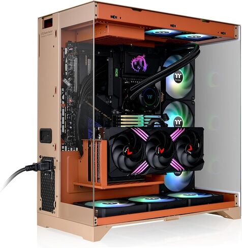 CTE E550 TG Gravel Sand Mid Tower ATX Case; 3 Tempered Glass Panels; Hidden-Connector Motherboard Support; Three-Way VGA Installations; Dual Chamber Design; CA-1Z8-00MGWN-00; 3 Year Warranty in Saudi Arabia