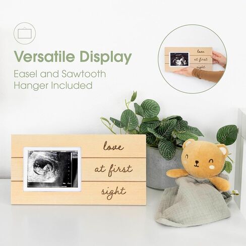 إطار صورة خشبي للوحة السونوجرام من بيرهيد لاف من أول نظرة، إطار إعلان الحمل بالموجات فوق الصوتية، ديكور مثالي لغرف الأطفال وهدية لعيد الأم، استحمام الطفل، الأم الجديدة والمتوقعة in Kuwait