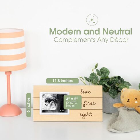 إطار صورة خشبي للوحة السونوجرام من بيرهيد لاف من أول نظرة، إطار إعلان الحمل بالموجات فوق الصوتية، ديكور مثالي لغرف الأطفال وهدية لعيد الأم، استحمام الطفل، الأم الجديدة والمتوقعة in Kuwait