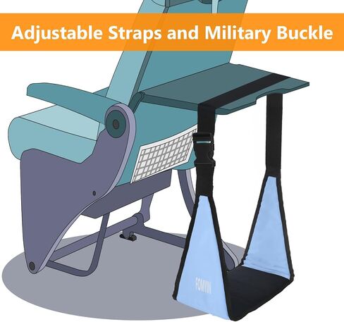 Airplane Footrest with No Feet Clashing Support Design, Portable Travel Foot Hammock to Relax Your Feet, Memory Foam Plane Foot Rest to Relieve Feet Soreness - Long Flights Essentials in Saudi Arabia