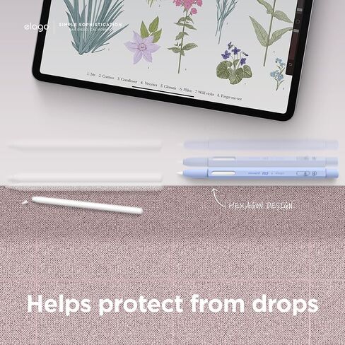 elago x MONAMI Compatible with Apple Pencil Pro Case & Apple Pencil 2nd Generation Case, Compatible with Magnetic Charging, Double Tap, Squeeze, Haptic (Must Read Installation Instructions) (Black) in Saudi Arabia