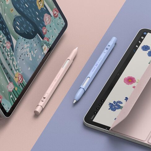 elago x MONAMI Compatible with Apple Pencil Pro Case & Apple Pencil 2nd Generation Case, Compatible with Magnetic Charging, Double Tap, Squeeze, Haptic (Must Read Installation Instructions) (Black) in Saudi Arabia