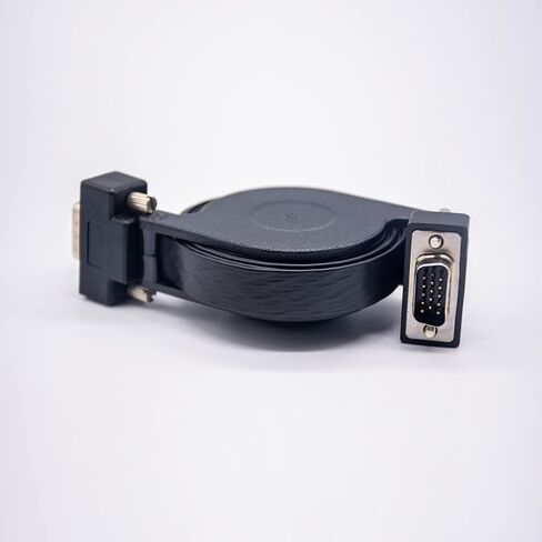 محول VGA D-Sub 15 دبوس ذكر إلى ذكر كابل مستقيم قابل للسحب 1 متر in Kuwait