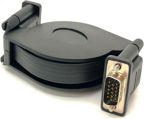 محول VGA D-Sub 15 دبوس ذكر إلى ذكر كابل مستقيم قابل للسحب 1 متر in Kuwait