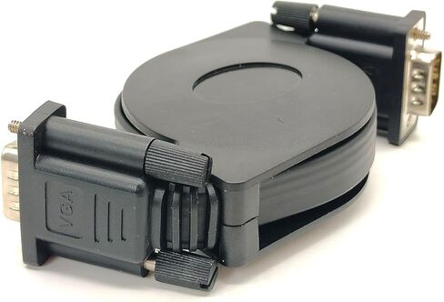 محول VGA D-Sub 15 دبوس ذكر إلى ذكر كابل مستقيم قابل للسحب 1 متر in Kuwait