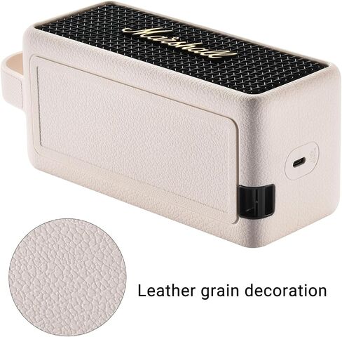 Speaker Case Cover for Marshall Emberton III Portable Bluetooth Speaker Case， 3Colors Available，for Mountaineering Hiking Outdoor Travel Compatible with Marshall Emberton III Case (Off White) in Saudi Arabia