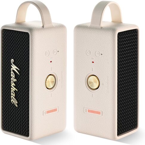 Speaker Case Cover for Marshall Emberton III Portable Bluetooth Speaker Case， 3Colors Available，for Mountaineering Hiking Outdoor Travel Compatible with Marshall Emberton III Case (Off White) in Saudi Arabia