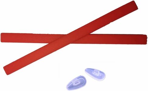 Caulo Replacement Kit of Temple Ear Socks and Nose Pads Compatible with Oakley Tincup OX3184 Glass Sunglass Frames (Black Earsocks Only - 2 Pairs) in Saudi Arabia