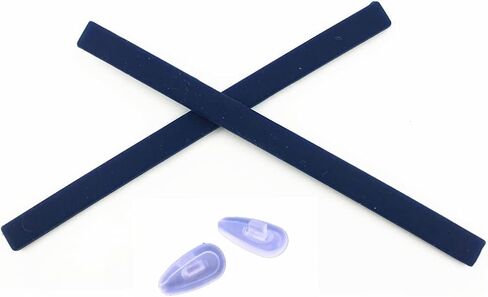 Caulo Replacement Kit of Temple Ear Socks and Nose Pads Compatible with Oakley Tincup OX3184 Glass Sunglass Frames (Black Earsocks Only - 2 Pairs) in Saudi Arabia
