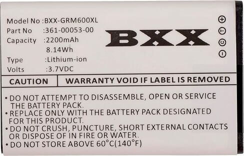 BXX Replacement Battery for Garmin 010-11599-00, 010-11654-03, 361-00053-00, 361-00053-04, Montana 600, Montana 600T, Montana 600t Camo, Montana 650, 650T, 680, 680T, Monterra 2200mAh 3.7V in Kuwait