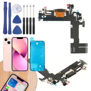 Charging Port Flex Cable Replacement for iPhone 13 USB Dock Connector Flex Cable Replacement for iPhone 13 with Tools