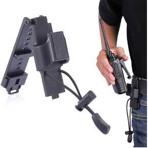 Universal Radio Belt Holster Adjustable from 1.5" to 2.25" Suit Duty Belts Law Enforcement Gear Walkie Talkie Belt Clip Holder
