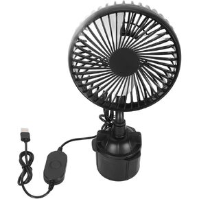 Car Fan Bus Cup Holder USB Speeds Cool Air for Trucks Car Fan Car Cup Holder for Lorry Automobile Vehicle Cooling Fans