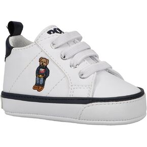 POLO RALPH LAUREN Unisex-Baby Quilton Bear Gore Hi (Infant/Toddler) Crib Shoe