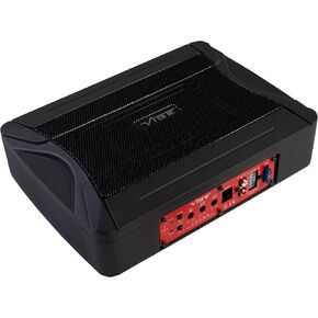 Proscenium Vibe Pulse 6" x 8" Underseat Active Bass Enclosure, 80W RMS, 240W Max Power Sub, Compact Subwoofer with Built in Amplifier, Slim Fit, Easy Installation, PULSEC8A-V0