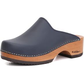 Kebba Edith - Handmade Wooden Clogs with Genuine Leather | Arch Support and Comfortable Fit | Chilean Tepa Platform and EVA Sole |Made in Villarrica, Chile