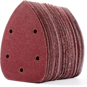 CowboyBOB 100 PCS 5 Holes Hook and Loop Mouse Sander Sandpaper Mouse Detail Sanding Disc Mouse Sanding Pads Assorted 40/80/120/180/240 Grits in Kuwait