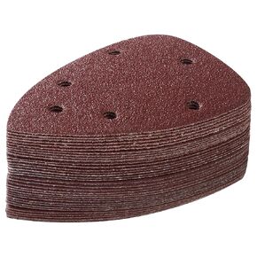CowboyBOB 100 PCS 5 Holes Hook and Loop Mouse Sander Sandpaper Mouse Detail Sanding Disc Mouse Sanding Pads Assorted 40/80/120/180/240 Grits