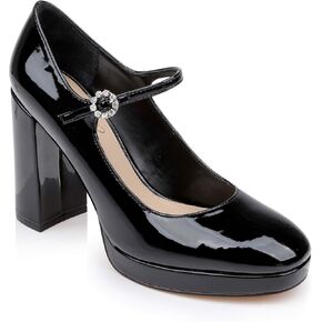 Trisha Mary Jane Platform Pumps in Patent Leather