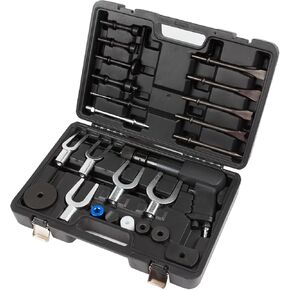 Wostore 25-Piece Set of Pneumatic Hammer Multifunctionl Air Hammer Piece Chisel Set including Air Shovel Ball Joint Fork Sleeve Pressure Plate Drill