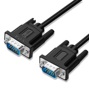 SHULIANCABLE VGA to VGA Cable, 15 pin 1080P Full HD Male to Male Monitor Cable for Computer PC Monitor Laptop TV Projector and More (3 Feet)