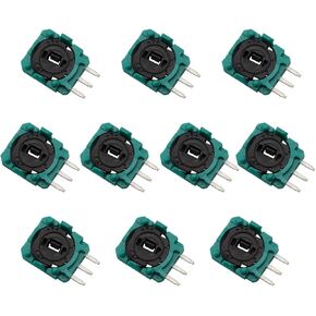 10PCS B10K Replacement Trimmer Potentiometer Sensor for PS3 PS4 Switch Controllers Green Rocker Repair Parts for Thumb Stick Analog Joystick