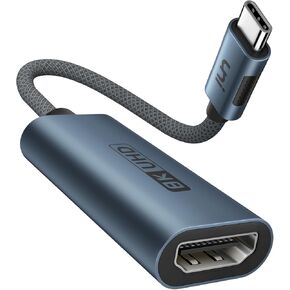 uni USB C to HDMI 2.1 Adapter 8K@60Hz,4K@144Hz Thunderbolt 4/3 to HDMI Converter Support 48Gbps/HDCP2.3/HDR/Dolby for Laptop, Tablet, Galaxy S24