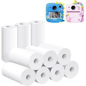 Kids Instant Camera Printing Paper, Printing Camera Refill Thermal Paper 10 Rolls, BPA Free